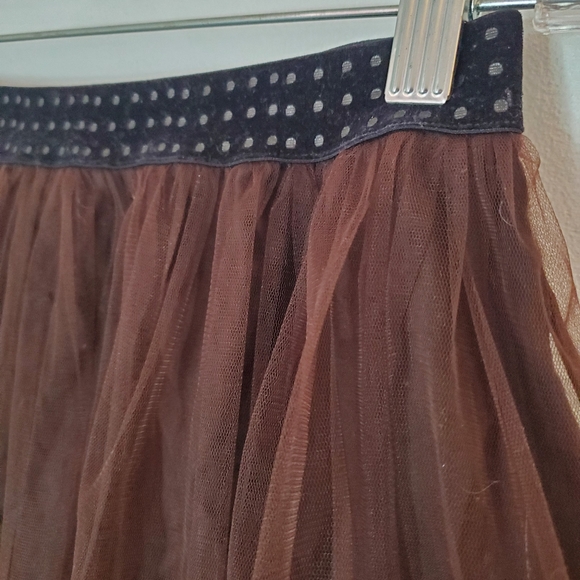 YARGICI Brown Tulle Miniskirt 6 - Picture 2 of 4